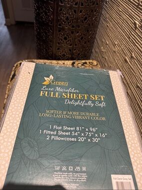 Full Sheet Set - Dark Gray Luxe Microfiber